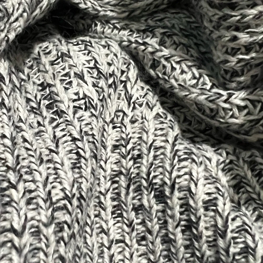 RDI‎ Long Open Cardigan Sweater Gray Knit Elbow Patch Cotton Blend women’s XS